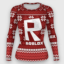 Рашгард женский Roblox christmas sweater, цвет: 3D-принт