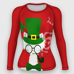 Женский рашгард Лама - альпака в день Патрика