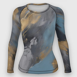 Рашгард женский Мазки краски - нейросеть, цвет: 3D-принт