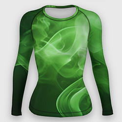 Рашгард женский Зеленый дым, цвет: 3D-принт