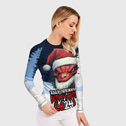 Рашгард женский Красный злой дракон 2024, цвет: 3D-принт — фото 2