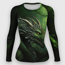 Женский рашгард Зеленый дракон символ 2024