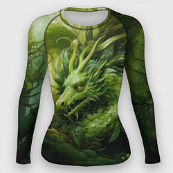 Женский рашгард Зеленый травяной дракон
