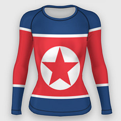 Рашгард женский Флаг Северной Кореи, цвет: 3D-принт