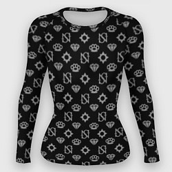 Рашгард женский Sessanta Nove pattern, цвет: 3D-принт