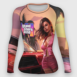 Рашгард женский GTA 6 girl vice city, цвет: 3D-принт