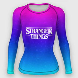 Рашгард женский Stranger Things gradient colors, цвет: 3D-принт