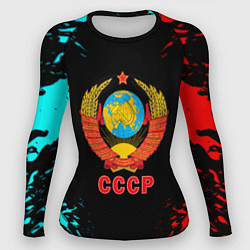 Рашгард женский Моя страна СССР краски, цвет: 3D-принт