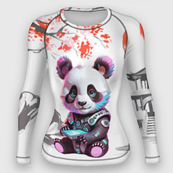Рашгард женский Funny panda - China, цвет: 3D-принт