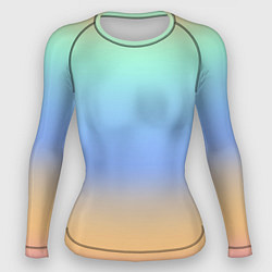 Рашгард женский Голографический цветной градиент, цвет: 3D-принт