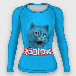 Рашгард женский Roblox синий кот, цвет: 3D-принт