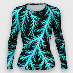 Рашгард женский Разряды электричества Tie Dye, цвет: 3D-принт