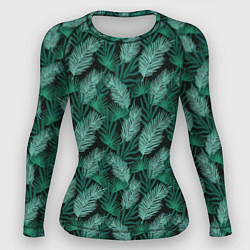 Женский рашгард Паттерн тропические листья