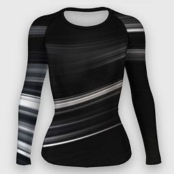 Рашгард женский Black abstract background, цвет: 3D-принт