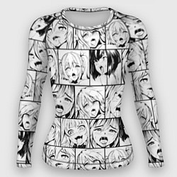 Женский рашгард Ahegao pattern