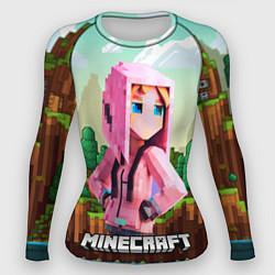 Рашгард женский Персонаж Minecraft девушка в пиксельном мире, цвет: 3D-принт