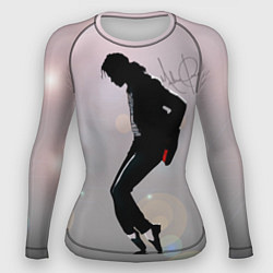 Рашгард женский Майкл Джексон под прожекторами - с автографом, цвет: 3D-принт