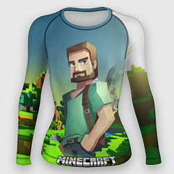 Рашгард женский Minecraft персонаж зеленый мир, цвет: 3D-принт