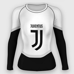Рашгард женский Juventus black geometry sport, цвет: 3D-принт