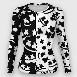 Рашгард женский Marshmello music pattern, цвет: 3D-принт