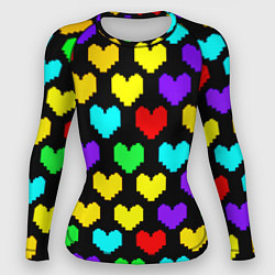Рашгард женский Undertale heart pattern, цвет: 3D-принт