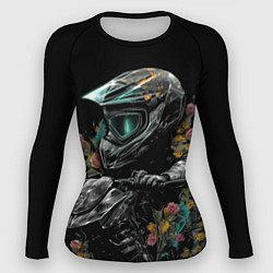 Рашгард женский Абстрактный байкер, цвет: 3D-принт
