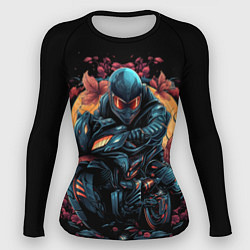 Рашгард женский Мотоцикл в стиле киберпанк, цвет: 3D-принт