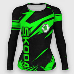 Рашгард женский Skoda - green uniform, цвет: 3D-принт