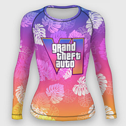 Женский рашгард Grand Theft Auto VI - пальмы