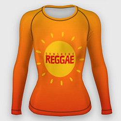 Рашгард женский Orange sunshine reggae, цвет: 3D-принт