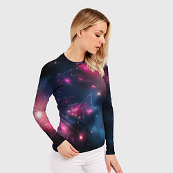 Рашгард женский Абстрактный космос фантастика, цвет: 3D-принт — фото 2