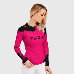 Рашгард женский Ведьмак лого смок, цвет: 3D-принт — фото 2