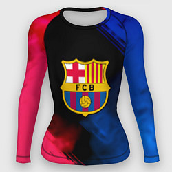 Рашгард женский Barcelona fc club gradient smoke, цвет: 3D-принт