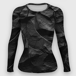 Рашгард женский Текстура темной скалы, цвет: 3D-принт