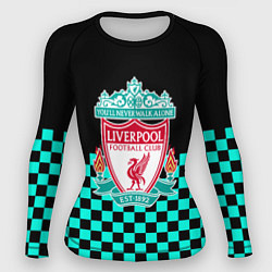 Рашгард женский Liverpool fc sport клетка, цвет: 3D-принт