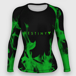 Женский рашгард Destiny fire green