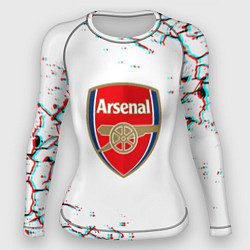 Рашгард женский Arsenal fc текстура, цвет: 3D-принт