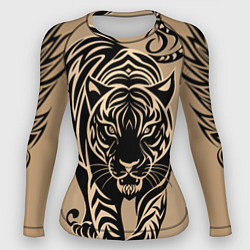 Рашгард женский Татуировка с тигром, цвет: 3D-принт