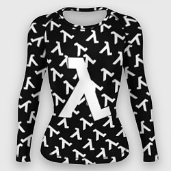 Рашгард женский Half liife logo pattern, цвет: 3D-принт