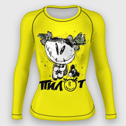 Рашгард женский Пилот рок группа, цвет: 3D-принт