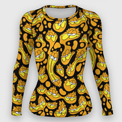 Рашгард женский Гарфилд паттерн, цвет: 3D-принт