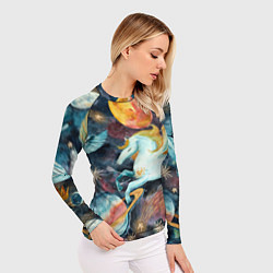 Рашгард женский Созвездие пегас, цвет: 3D-принт — фото 2
