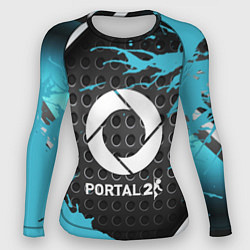 Рашгард женский Portal game краски, цвет: 3D-принт