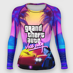 Женский рашгард Vice city retro wave Lambo