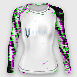 Женский рашгард Vrising глитч краски