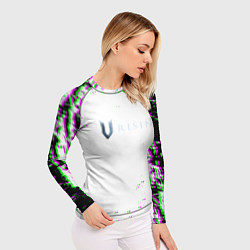 Рашгард женский Vrising глитч краски, цвет: 3D-принт — фото 2