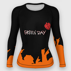 Рашгард женский Green day rock, цвет: 3D-принт