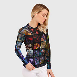 Рашгард женский Dota 2 - все персонажи, цвет: 3D-принт — фото 2