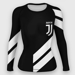 Рашгард женский Juventus line white, цвет: 3D-принт