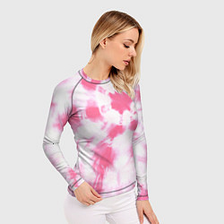 Рашгард женский Розовый тай дай, цвет: 3D-принт — фото 2